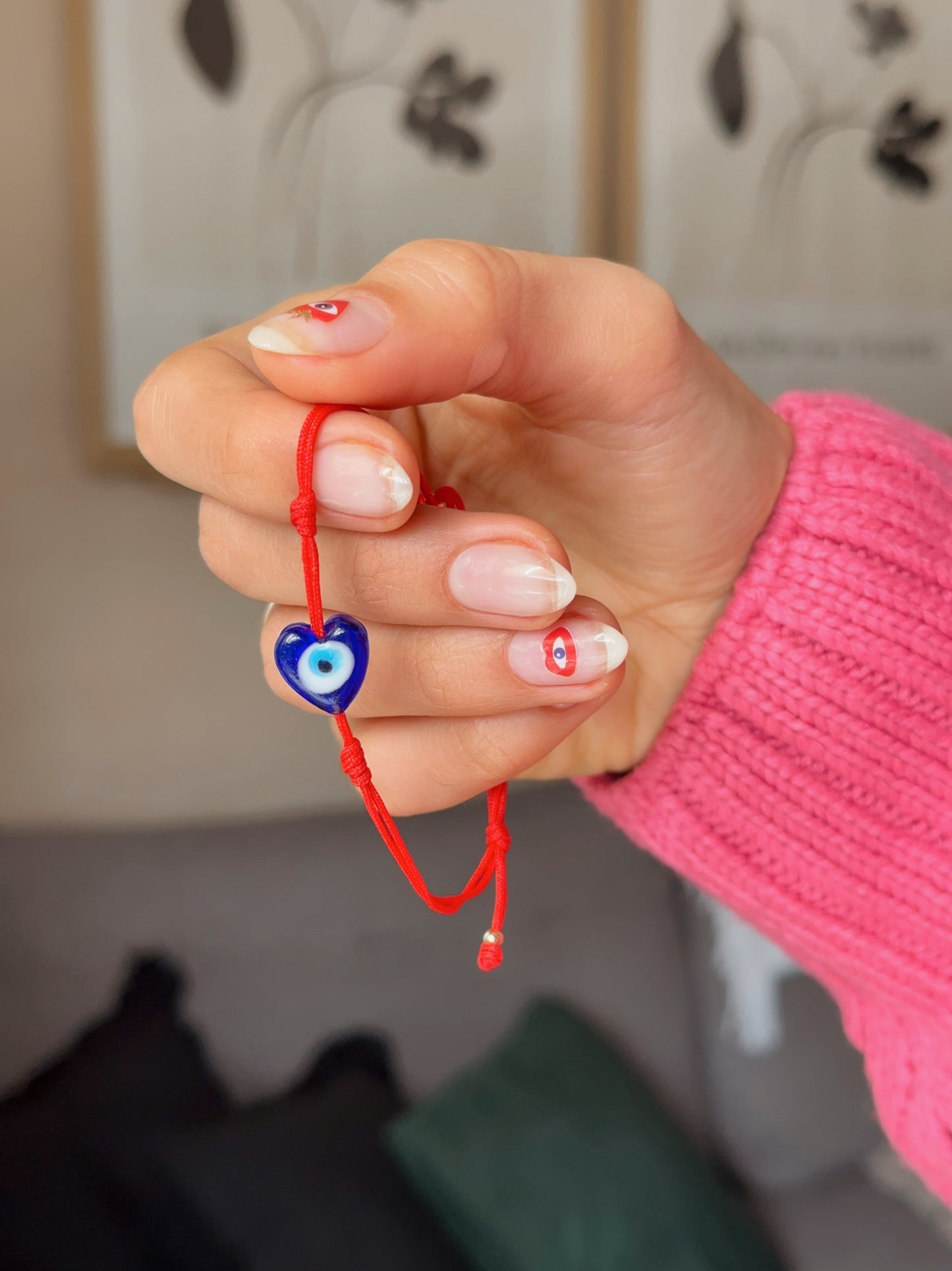 Amuleto corazón con ojo turco