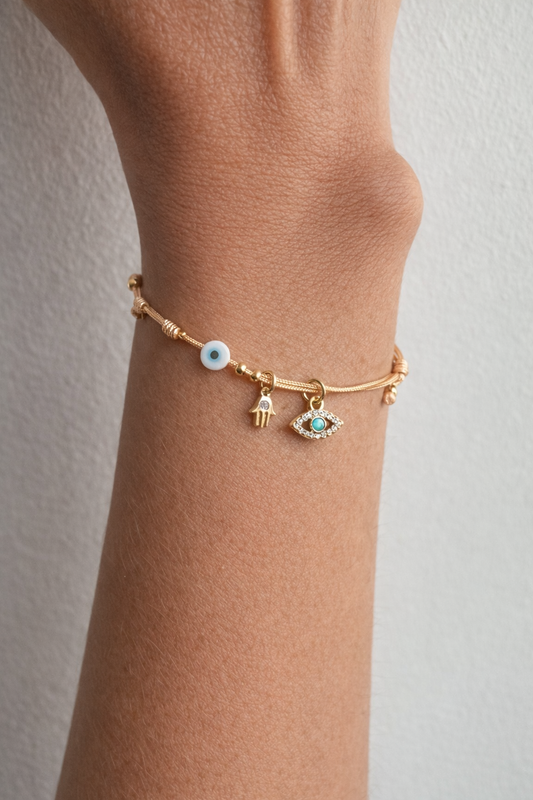 Amuleto Mano Hamsa & Ojo Protector