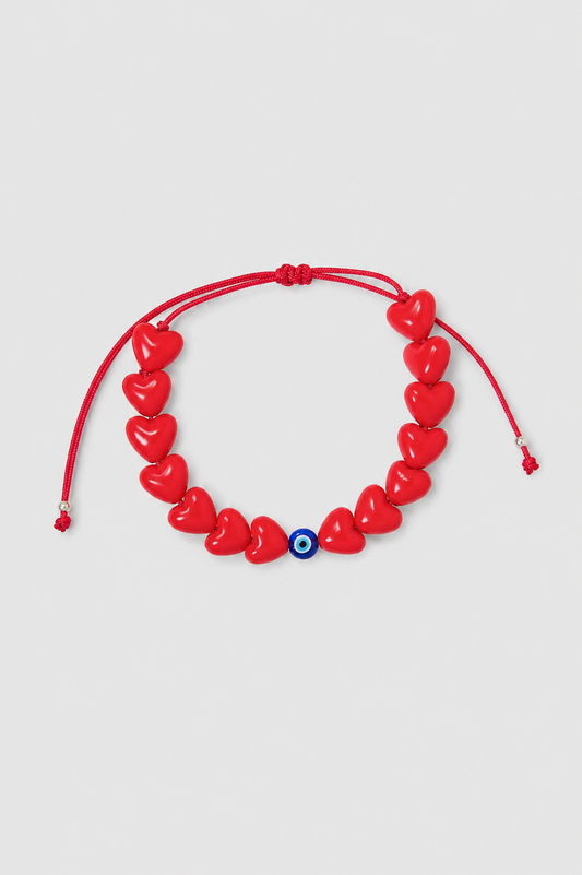 Amuleto corazones ojo mini