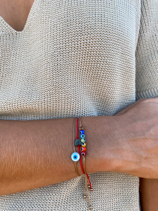 7 ojitos turcos en los colores de los chakras