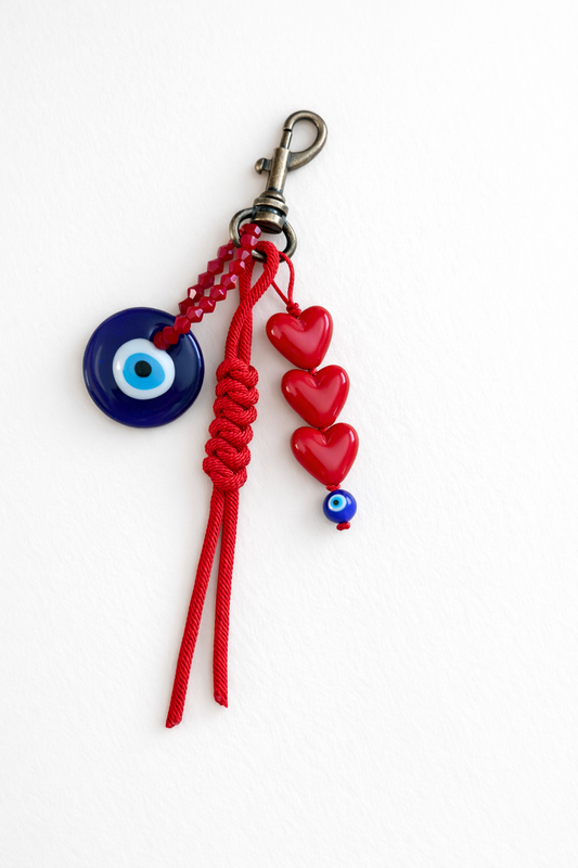 Llavero Amuleto Corazón & Ojo