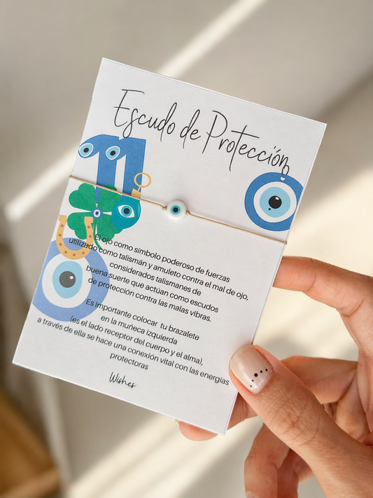 Ojito en acrílico blanco 8 mm 🤍🧿