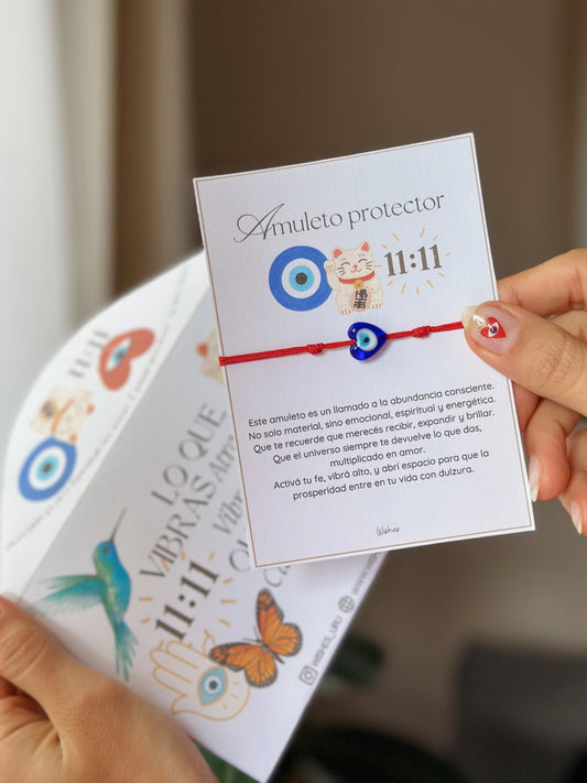 Amuleto corazón con ojo turco