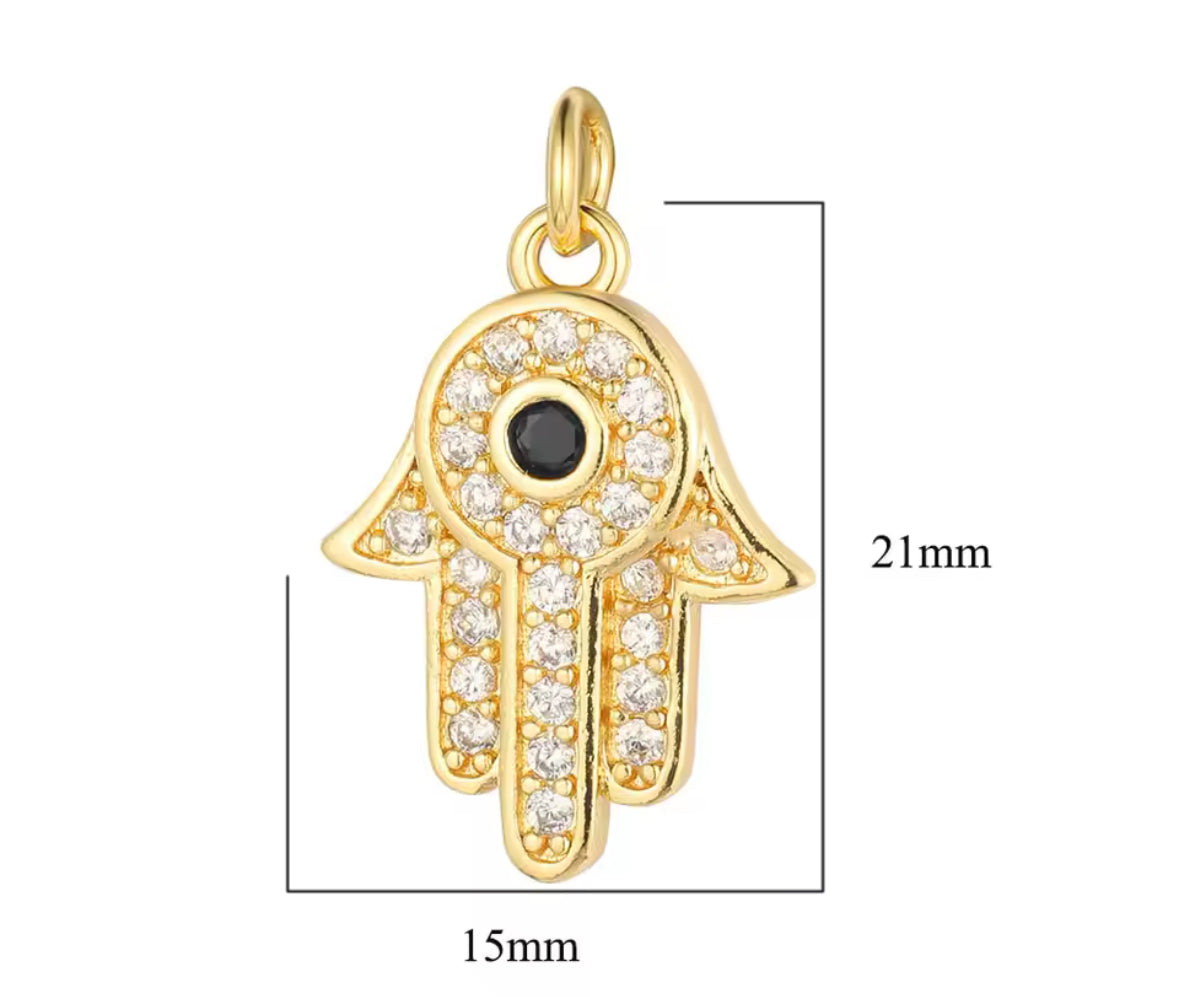 Collar mano hamsa